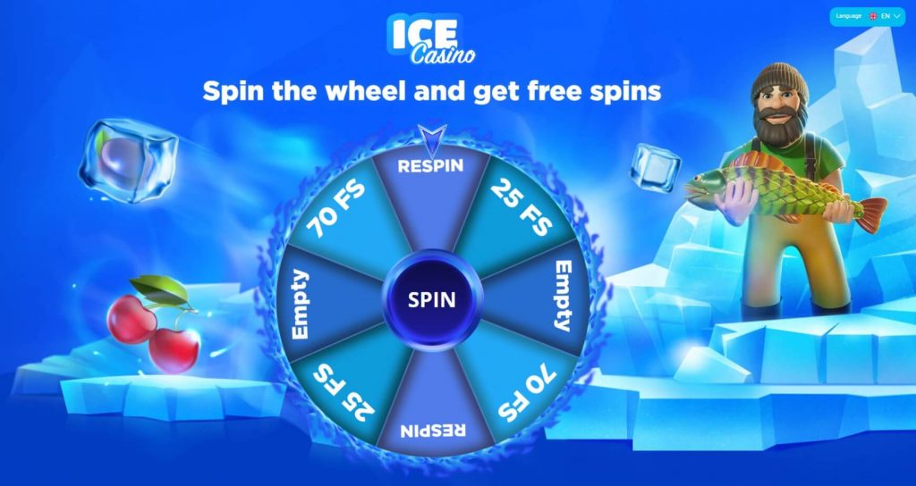 Bonus de la roue du Ice Casino