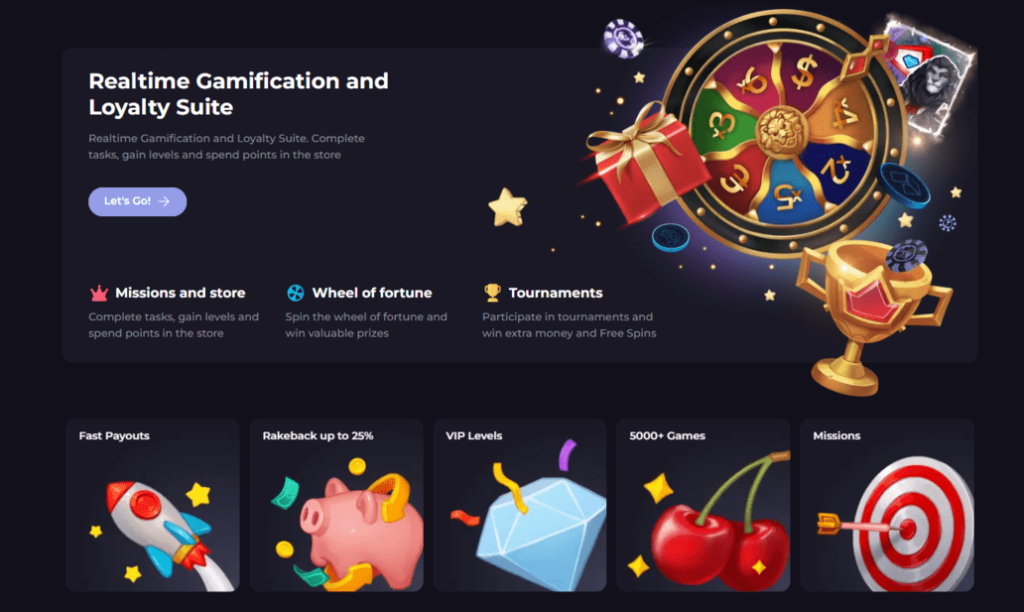 Image from the Cryptoleo online casino displaying various bonuses and promotions that Cryptoleo casino has to offer.