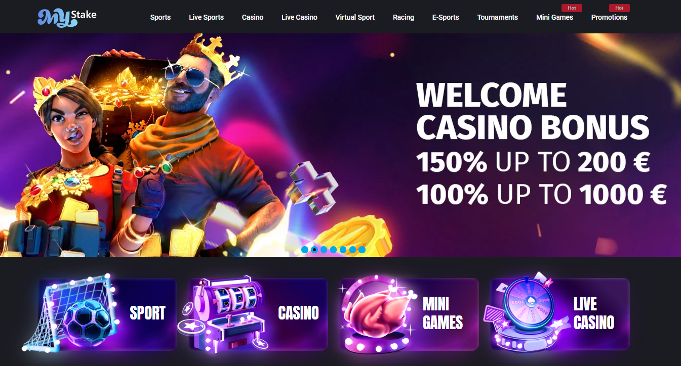 Mystake - best Casino not on Gamstop